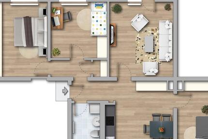 Wohnung Merseburg - 4 Zimmer, 83 m&sup2;, 525&euro; | Angebot:26304900