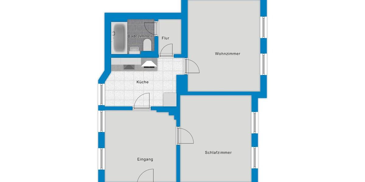 Etagenwohnung Halle (Saale) Büschdorf - 2.5 Zimmer, 73 m&sup2;, 559&euro; | Angebot:25540634