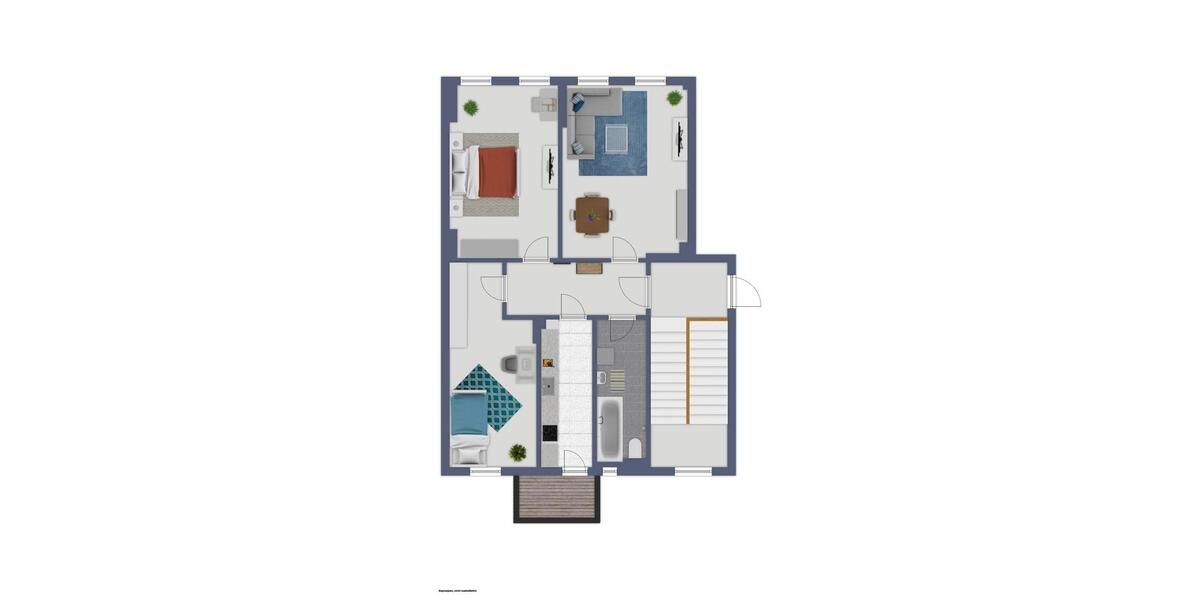 Dachgeschoßwohnung Halle (Saale) Damaschkestraße - 3 Zimmer, 75 m&sup2;, 607&euro; | Angebot:26278060