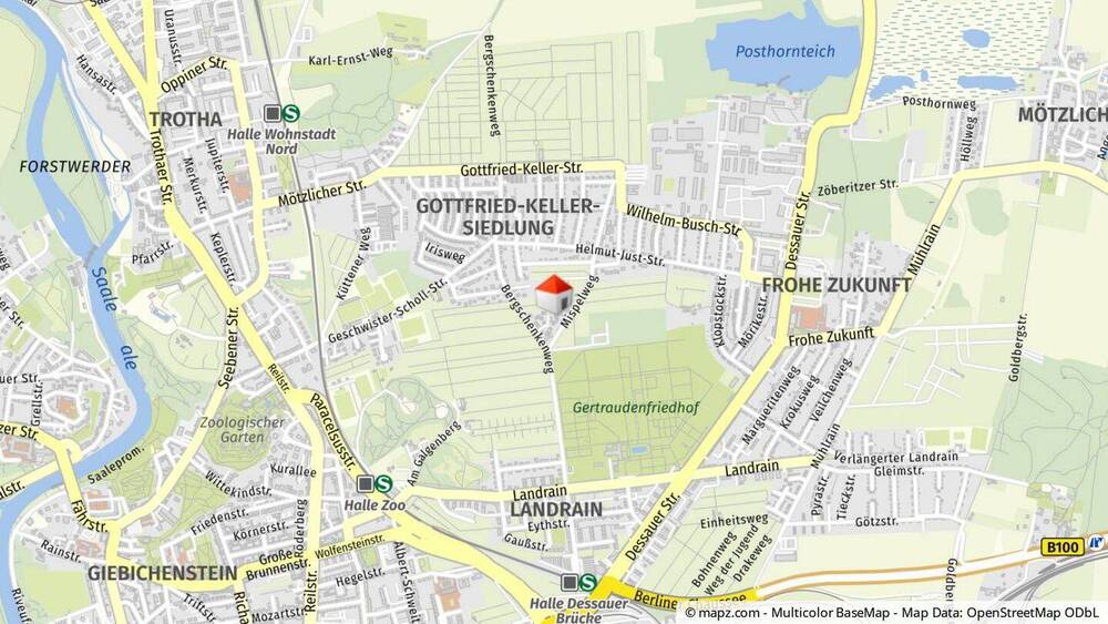 Bungalow Halle Gottfried-Keller-Siedlung - 2 Zimmer, 36 m&sup2;, 120.000&euro; | Angebot:26188113