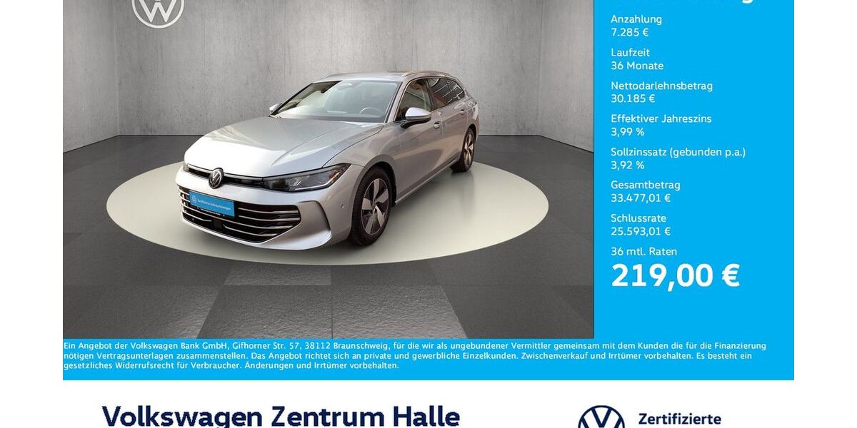 VW Passat Variant 10.702 km 37.470 &euro; Halle/Saale 06110