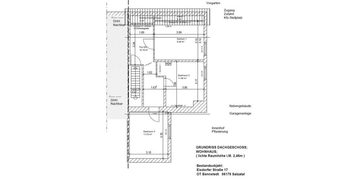 Doppelhaushälfte Salzatal Bennstedt - 5 Zimmer, 97 m&sup2;, 95.000&euro; | Angebot:26607252