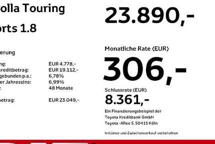 Toyota Corolla 18.282 km 23.890 &euro; Halle 06130