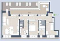 *ERSTBEZUG* Spektakuläre Penthouse -Wohnung mit 3,5 Zimmer´, mit ca. 18m² Terrasse in Schleußig