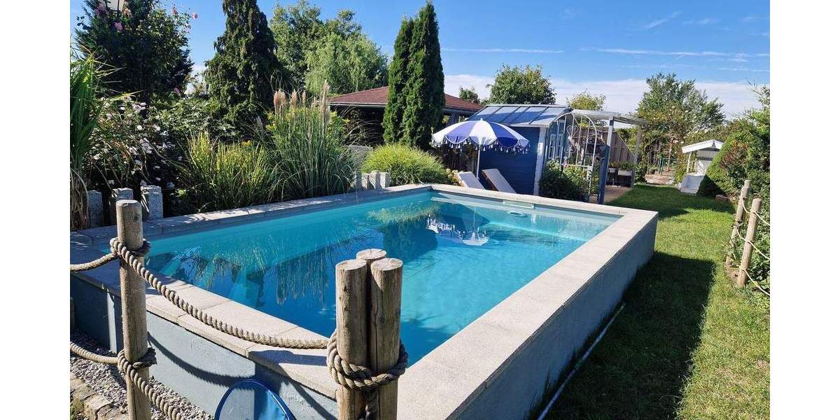 Modernisiertes Reihenmittelhaus mit Pool, idyllischem Garten in Wörmlitz Halle (Saale) 4 zimmer