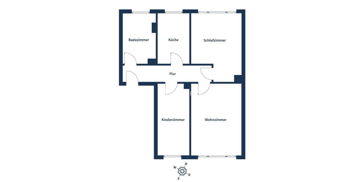 Etagenwohnung Rackwitz Zschortau - 3 Zimmer, 59 m&sup2;, 59.000&euro; | Angebot:26820356