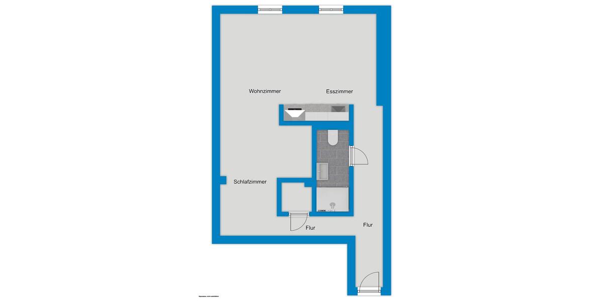 Etagenwohnung Halle (Saale) Frohe Zukunft - 1.5 Zimmer, 53 m&sup2;, 660&euro; | Angebot:25570816