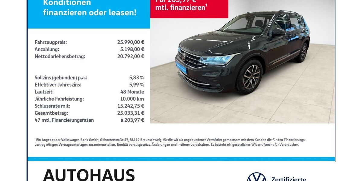 VW Tiguan 78.466 km 25.990 &euro; Bitterfeld-Wolfen 06749