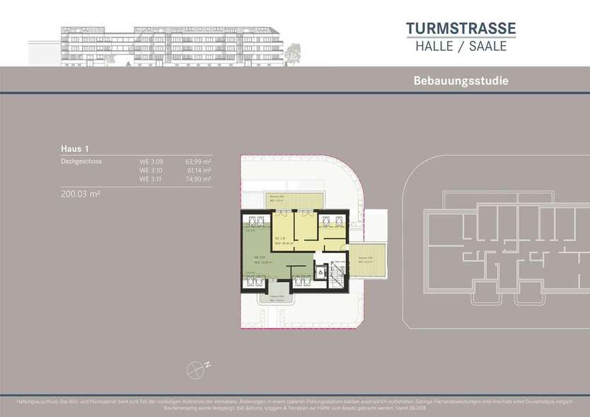 Projektiertes Baugrundstück für ca. 2.731 m² vermietbare Fläche zimmer