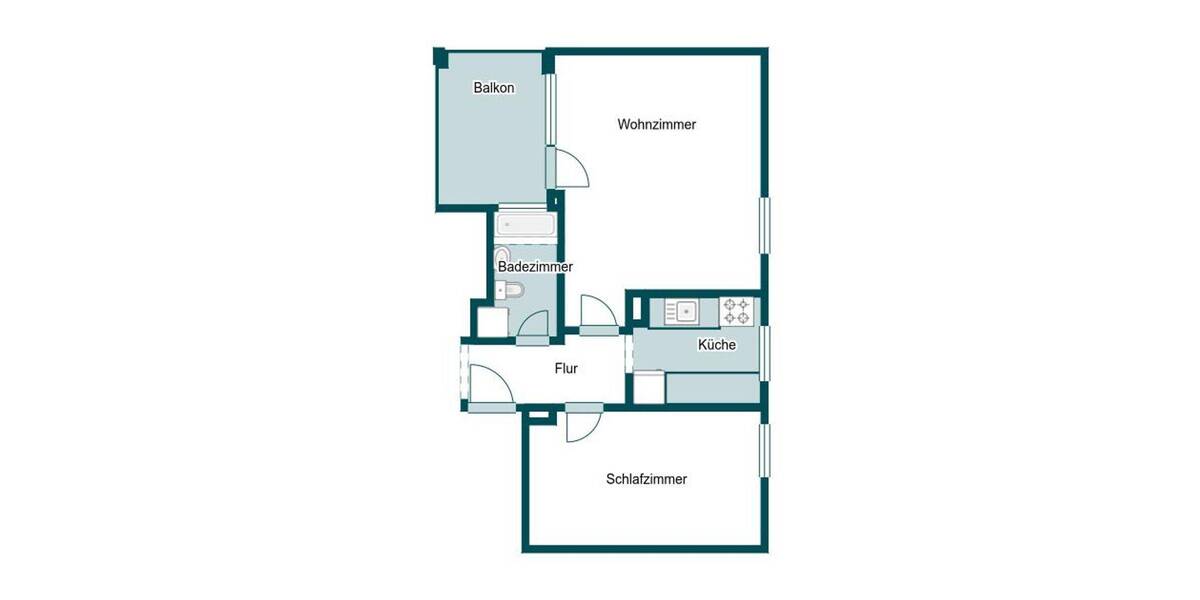 Etagenwohnung Markranstädt - 2 Zimmer, 56 m&sup2;, 138.000&euro; | Angebot:26834360