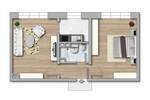 Etagenwohnung Halle (Saale) Südliche Neustadt - 2 Zimmer, 41 m&sup2;, 279&euro; | Angebot:26826626