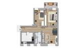 Etagenwohnung Merseburg - 3 Zimmer, 71 m&sup2;, 465&euro; | Angebot:26851569