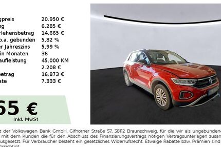VW T-Roc 26.426 km 20.950 &euro; Köthen 06366