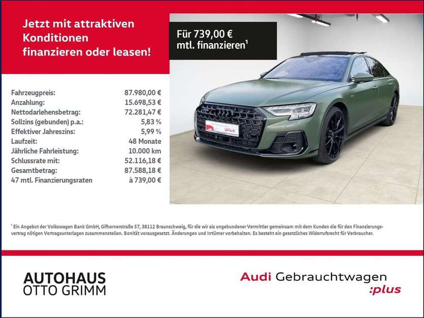 Audi A8 6.915 km 87.979 € Bitterfeld-Wolfen 06749
