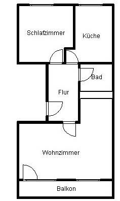 Etagenwohnung Halle (Saale) Nördliche Neustadt - 2 Zimmer, 58 m&sup2;, 315&euro; | Angebot:26788104
