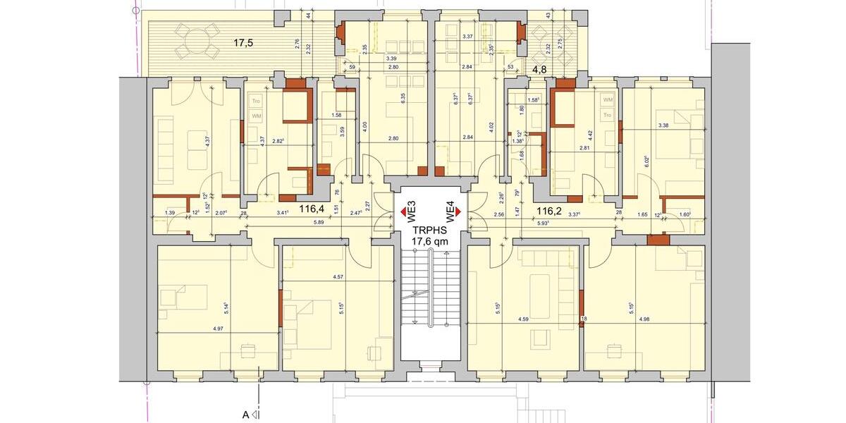 Etagenwohnung Halle (Saale) Am Wasserturm/Thaerviertel - 4 Zimmer, 119 m&sup2;, 525.000&euro; | Angebot:27069418