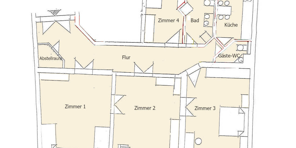 Etagenwohnung Halle Paulusviertel - 4 Zimmer, 139 m&sup2;, 418.000&euro; | Angebot:26246233