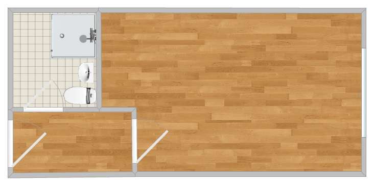 Etagenwohnung Querfurt - 1 Zimmer, 24 m&sup2;, 155&euro; | Angebot:24604625