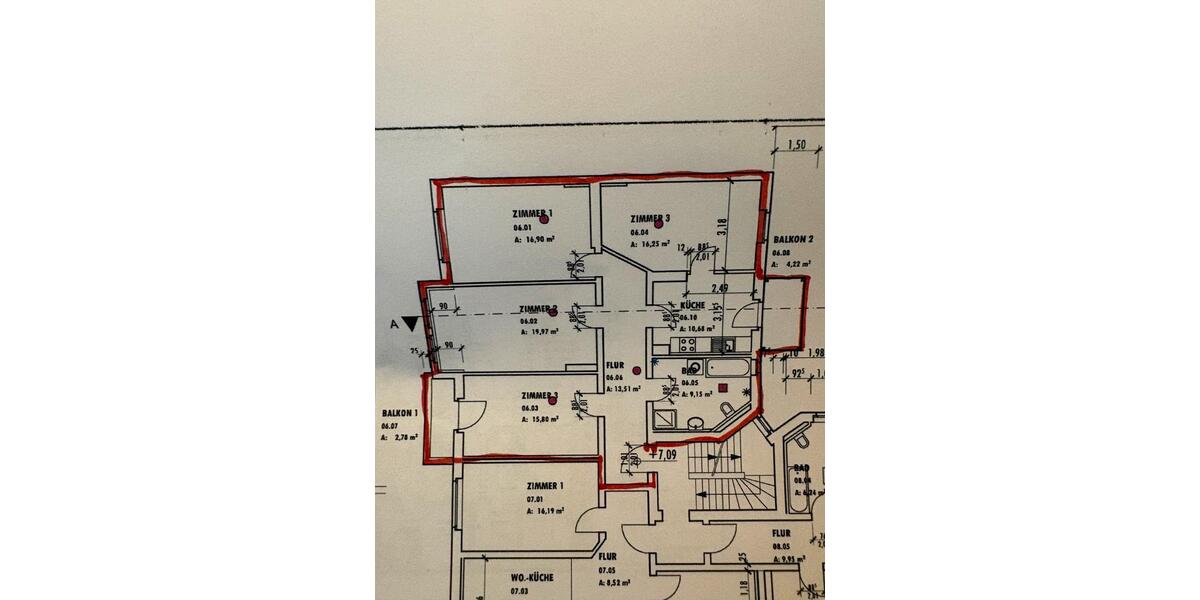 Etagenwohnung Halle (Saale) Damaschkestraße - 4 Zimmer, 110 m&sup2;, 1.300&euro; | Angebot:26409650
