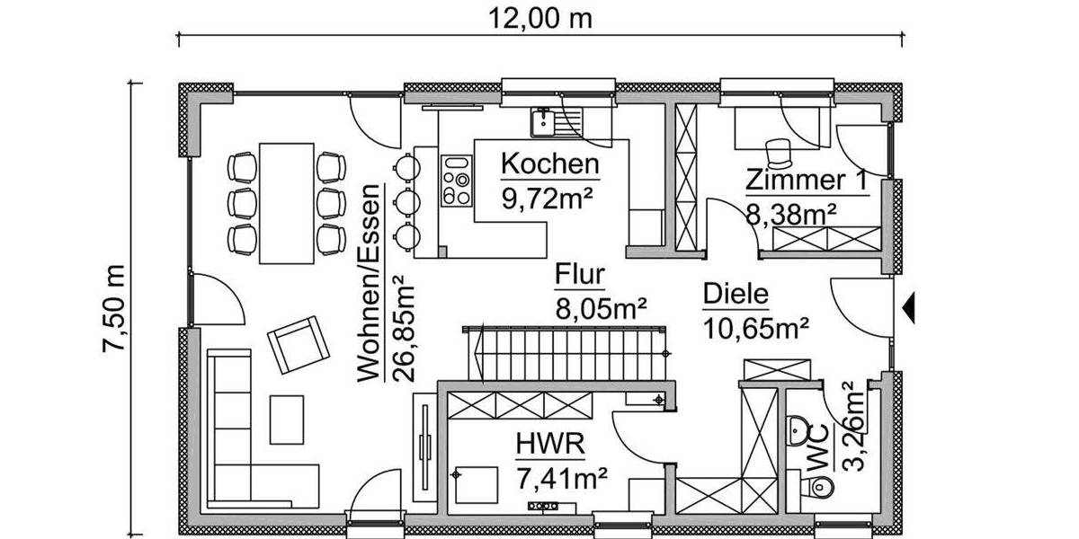 Einfamilienhaus Braunsbedra / Großkayna Großkayna - 5 Zimmer, 144 m&sup2;, 515.340&euro; | Angebot:25776878