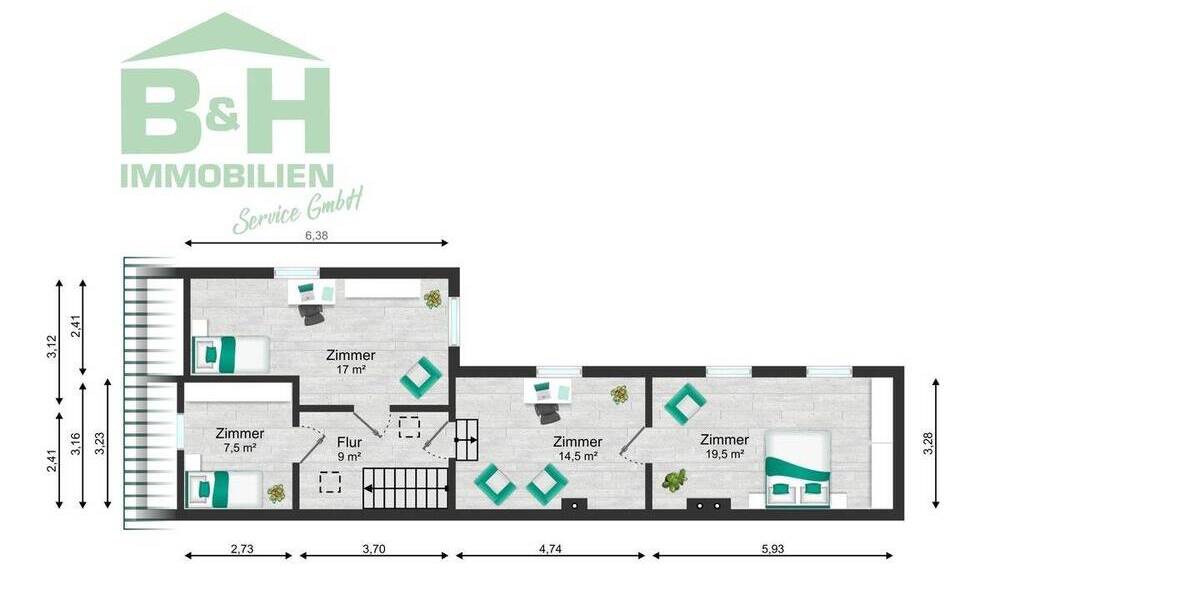 Doppelhaushälfte Sandersdorf-Brehna Ramsin - 5 Zimmer, 135 m&sup2;, 54.000&euro; | Angebot:23624311