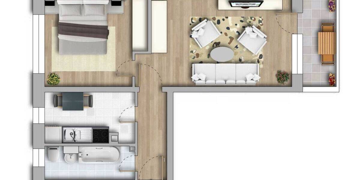 Etagenwohnung Halle (Saale) Südliche Neustadt - 2 Zimmer, 49 m&sup2;, 292&euro; | Angebot:26916700