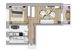 Etagenwohnung Halle (Saale) Südliche Neustadt - 2 Zimmer, 49 m&sup2;, 292&euro; | Angebot:26916700