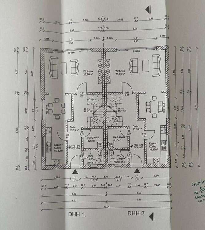 Baugrundstück mit Baugenehmigung für 6 Doppelhaushälften zimmer