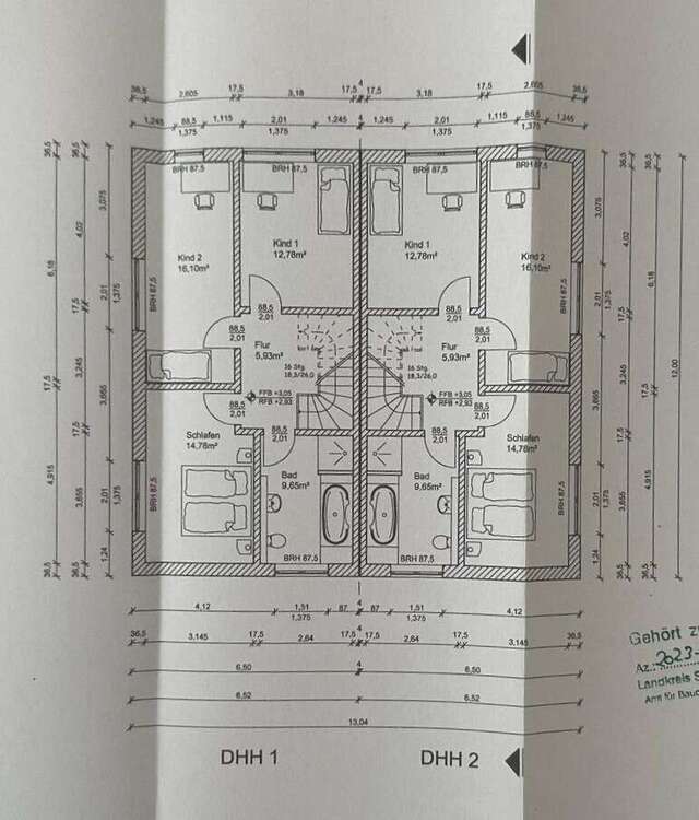 Baugrundstück mit Baugenehmigung für 6 Doppelhaushälften zimmer
