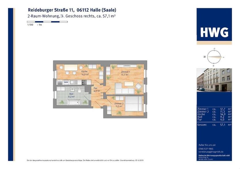 Altbau mit Hof zimmer