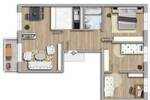 Etagenwohnung Halle (Saale) Südliche Neustadt - 4 Zimmer, 64 m&sup2;, 387&euro; | Angebot:26824934