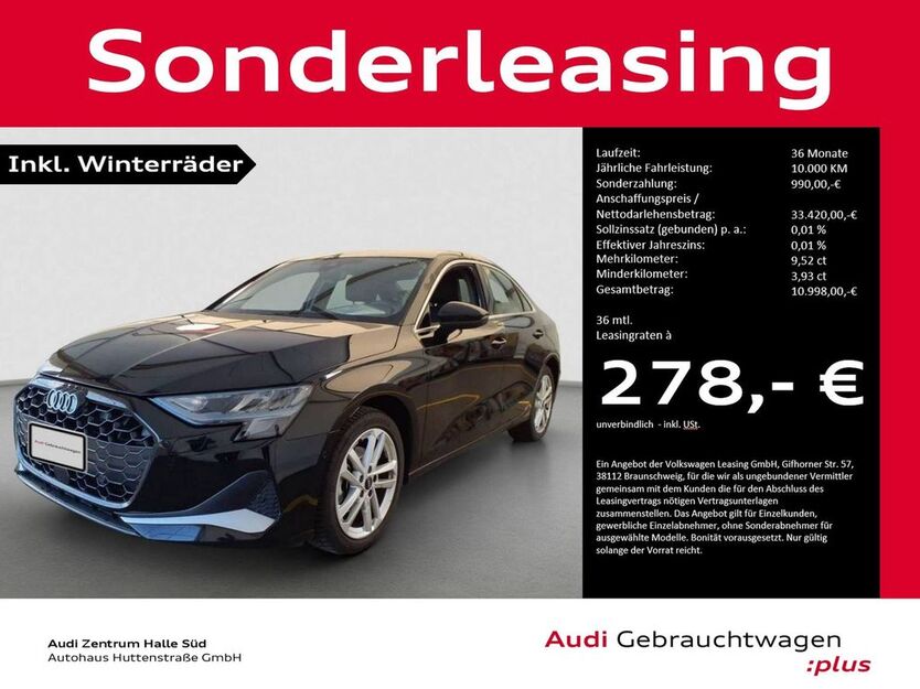 Audi A3 29.025 km 33.420 € Halle (Saale) 06110
