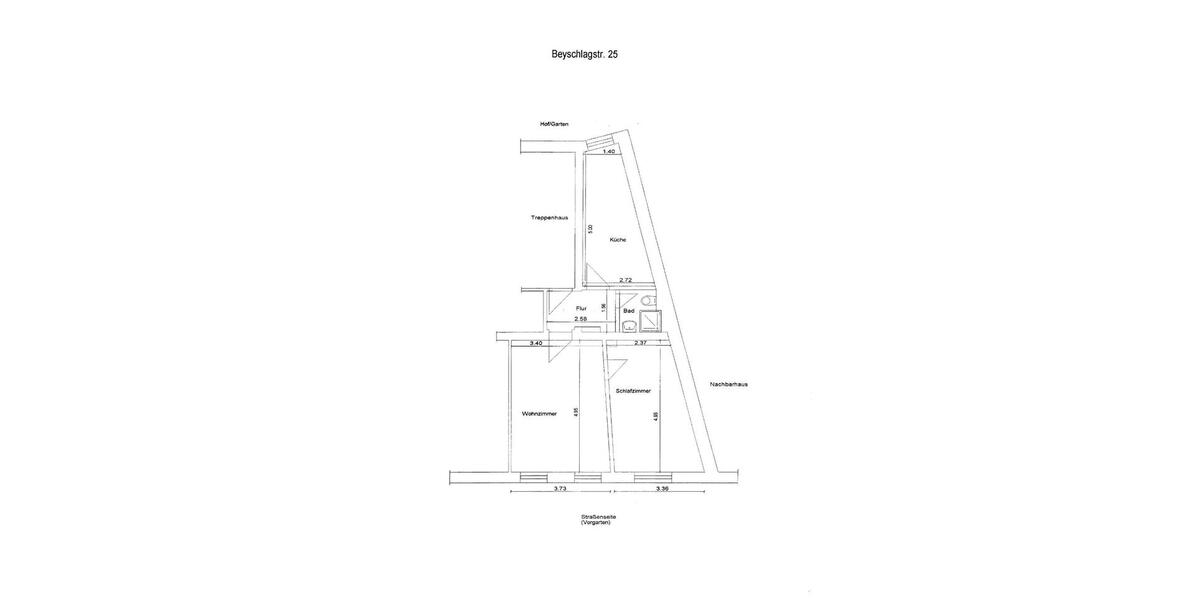 Etagenwohnung Halle (Saale) Dölau - 2 Zimmer, 49 m&sup2;, 300&euro; | Angebot:26537092