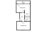 Erdgeschoßwohnung Halle (Saale) Halle-Neustadt - 2 Zimmer, 59 m&sup2;, 350&euro; | Angebot:26146132