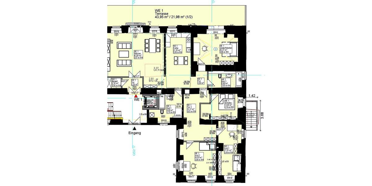 Terrassenwohnung Teutschenthal - 5 Zimmer, 203 m&sup2;, 1.800&euro; | Angebot:26194505
