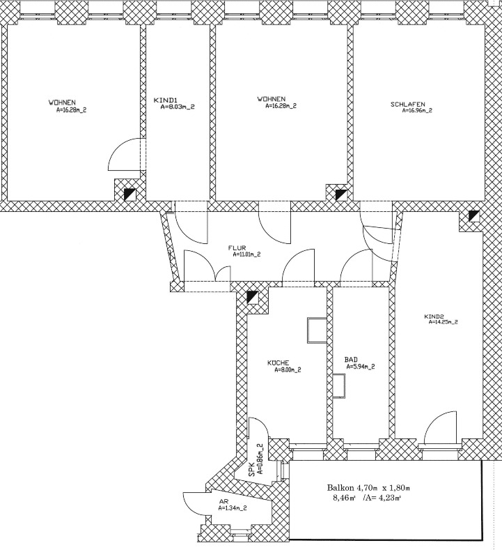 Geräumige 5-Zimmer-Wohnung mit Balkon in Leipzig