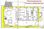 2-Raum-Wohnung mit Terrasse in Hochparterre und zentraler Lage von Köthen!