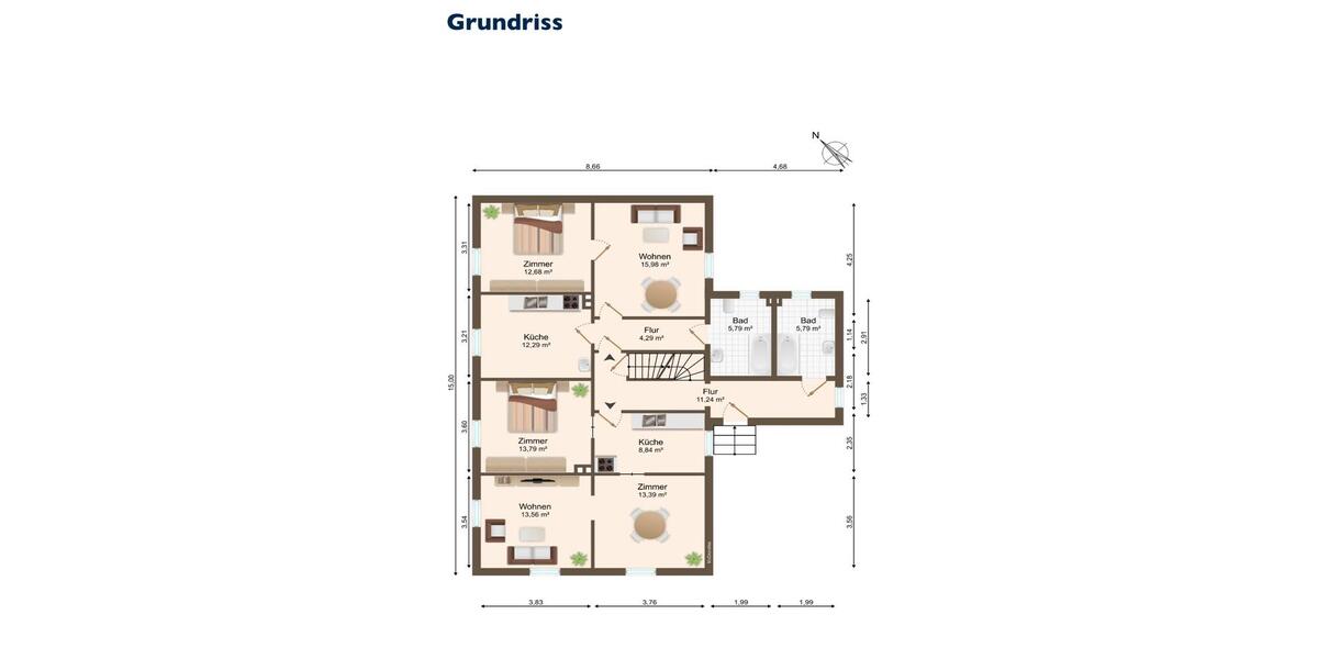 Mehrfamilienhaus, Wohnhaus Delitzsch - 13 Zimmer, 281 m&sup2;, 449.000&euro; | Angebot:25271125
