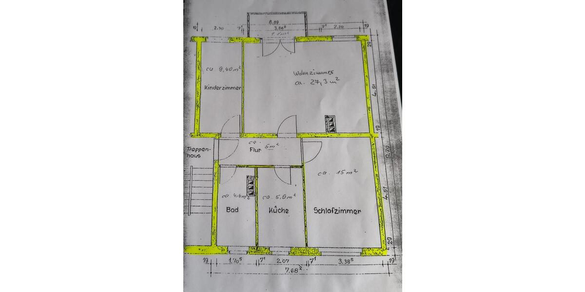 Etagenwohnung Halle (Saale) Damaschkestraße - 3 Zimmer, 69 m&sup2;, 135.000&euro; | Angebot:26391165