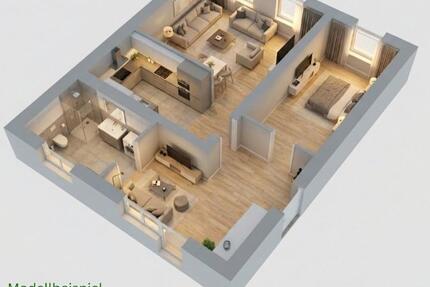 Wohnung Köthen (Anhalt) - 2 Zimmer, 57 m&sup2;, 380&euro; | Angebot:25869829