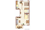 Etagenwohnung Halle (Saale) Nördliche Neustadt - 3 Zimmer, 57 m&sup2;, 320&euro; | Angebot:26843824