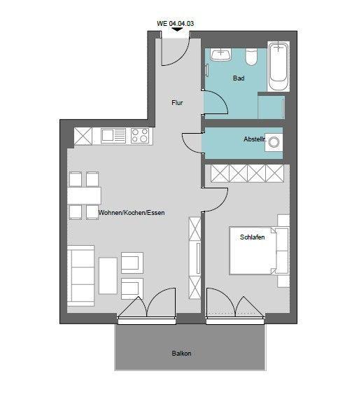 Etagenwohnung Delitzsch - 2 Zimmer, 58 m&sup2;, 759&euro; | Angebot:22893392
