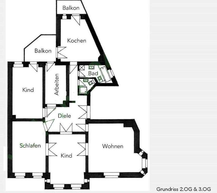 Stilvoller Altbau mit 5 Zimmern in Toplage – Gohlis-Süd