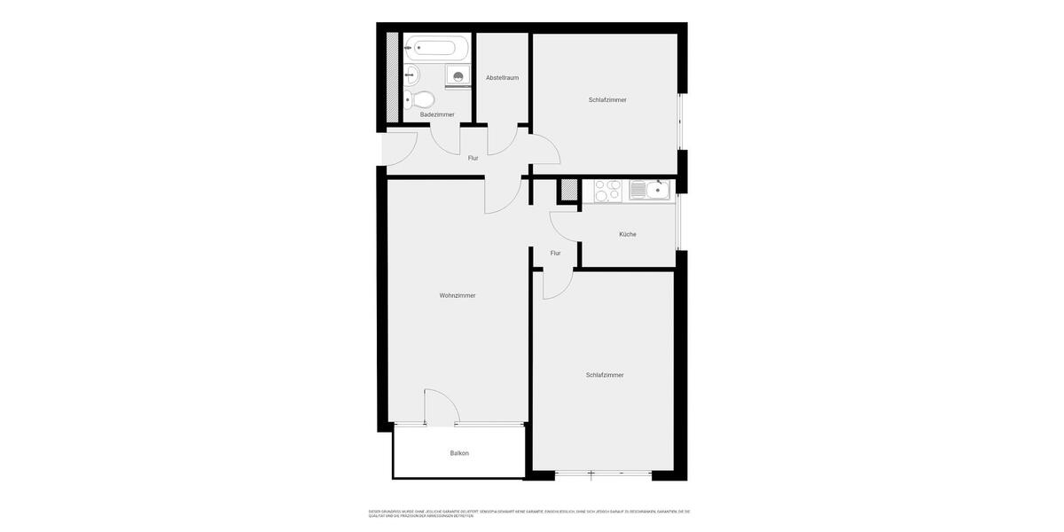 Etagenwohnung Halle (Saale) Nietleben - 3 Zimmer, 67 m&sup2;, 440&euro; | Angebot:26645797