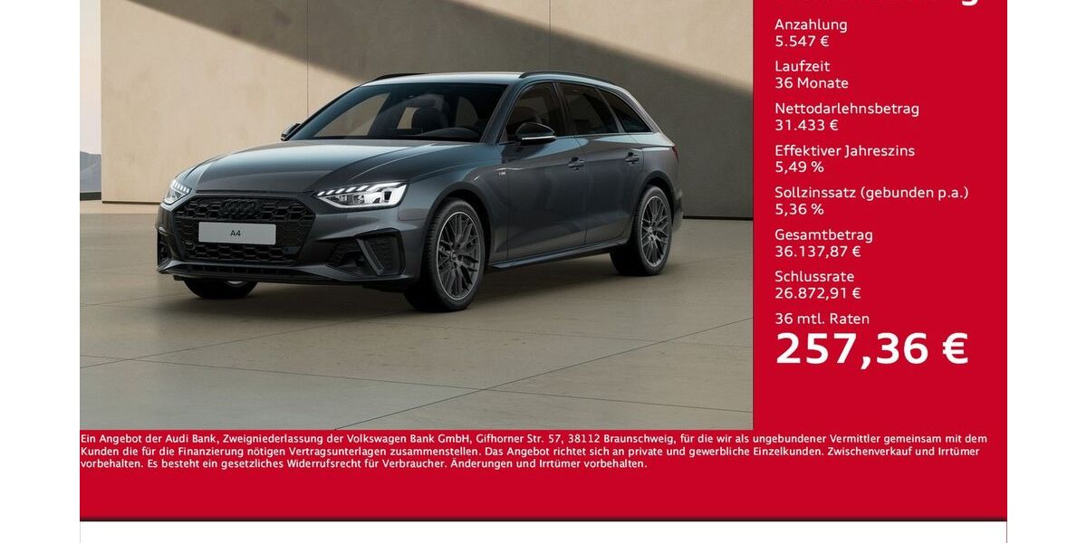 Audi A4 35.500 km 36.980 &euro; Halle 06122