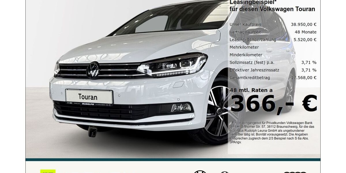VW Touran 3.000 km 38.950 &euro; Leuna 06237