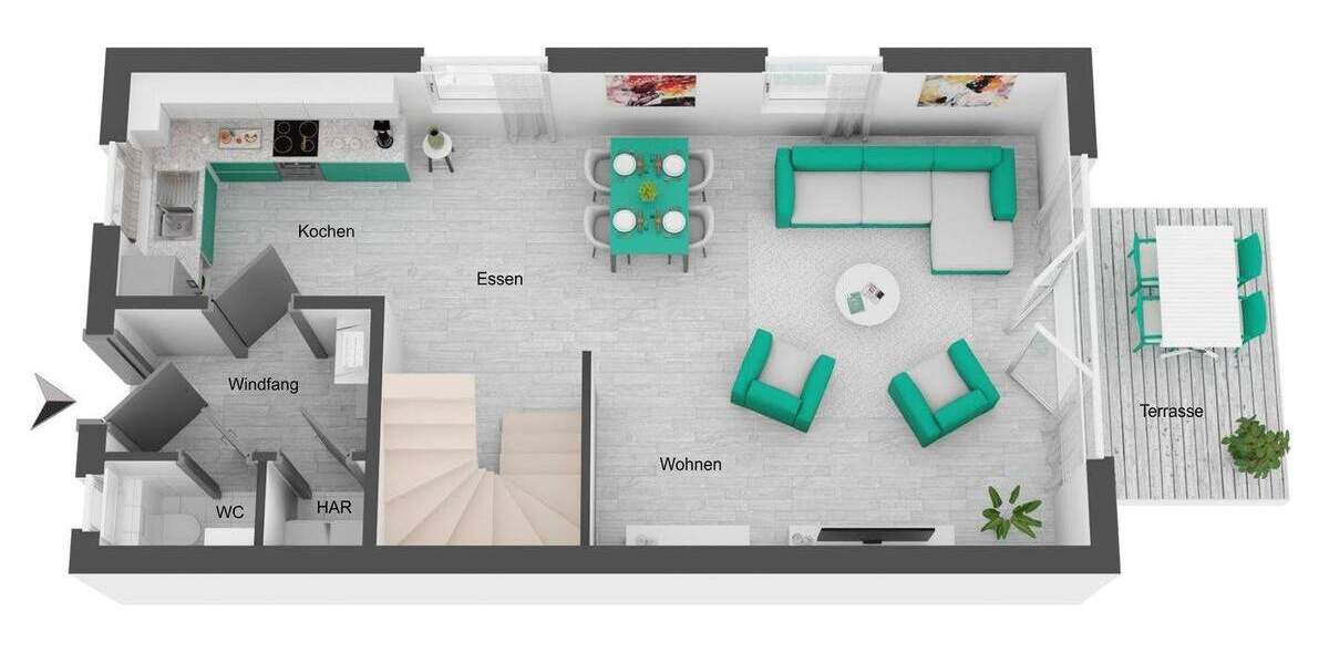 Reihenmittelhaus Kabelsketal Großkugel - 6 Zimmer, 170 m&sup2;, 1.775&euro; | Angebot:24136572