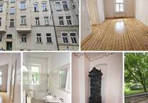 Charmante 3-R-Whg. im sanierten Altbau mit Dielen, Stuck, Balkon, 2 Öfen, Keller