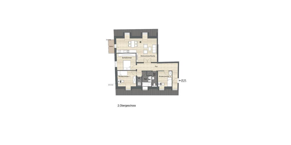 Etagenwohnung Halle (Saale) Dölau - 4 Zimmer, 94 m&sup2;, 1.015&euro; | Angebot:25839758