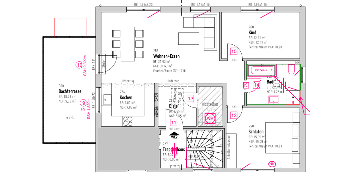 Terrassenwohnung Bitterfeld-Wolfen Bitterfeld - 3 Zimmer, 88 m&sup2;, 1.195&euro; | Angebot:25407093